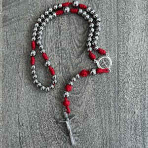 Kordex Sanctified Rosary — Red Steel